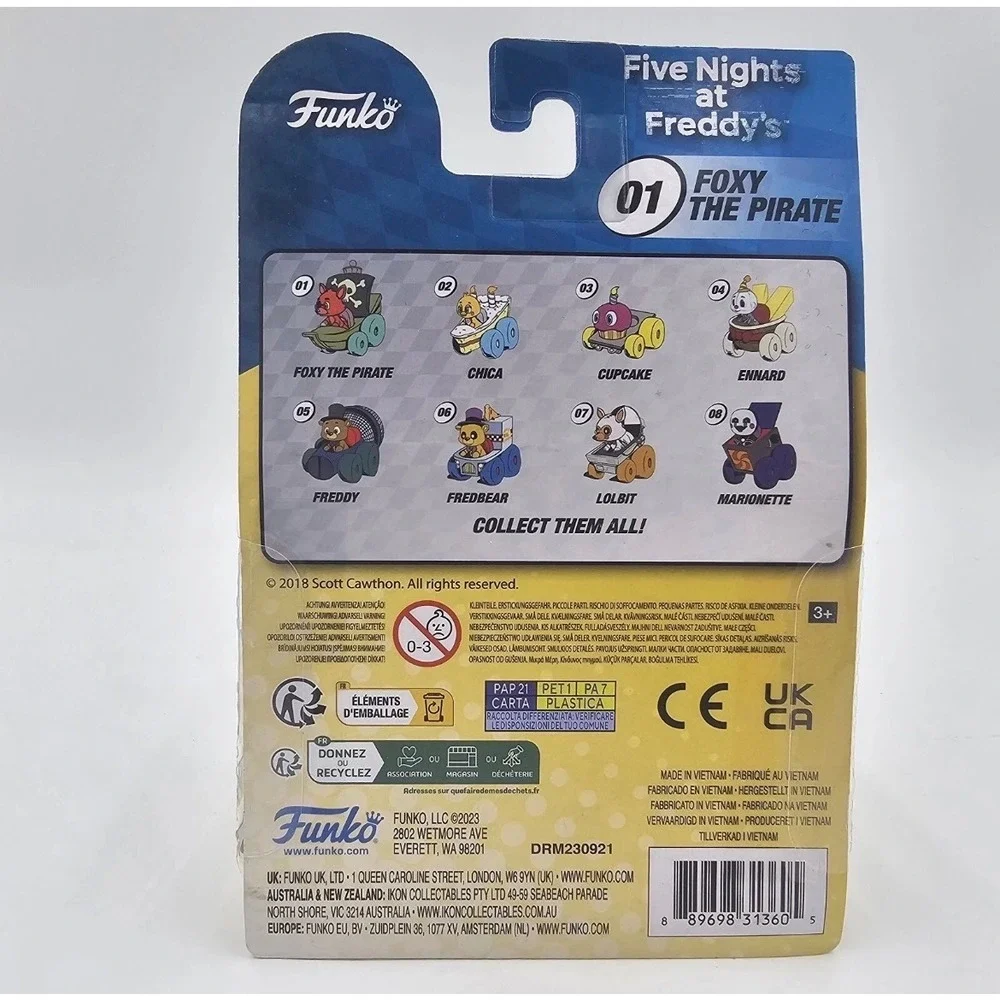 Funko Racers Five Nights at Freddys Foxy the Pirate 01 Die-Cast Vehicle New